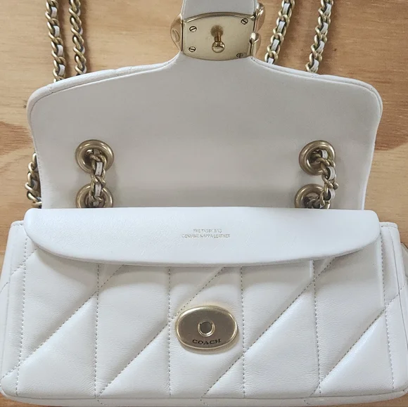 Coach Quilted Tabby 20 In Chalk - Picture 7 of 16